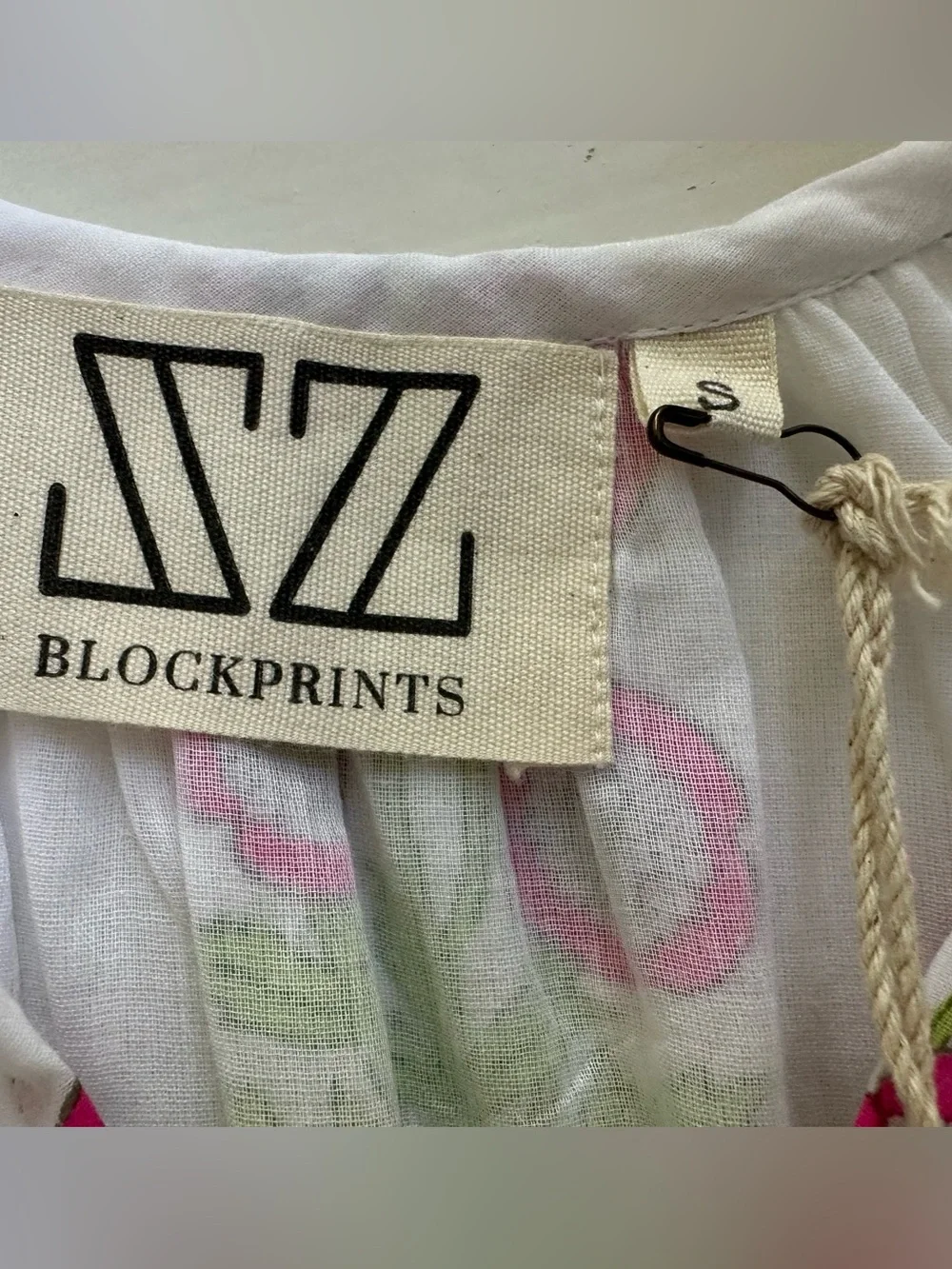 NEW SZ Blockprints x Tuckernuck Priya dress/coverup. S. NWT - Picture 9 of 10